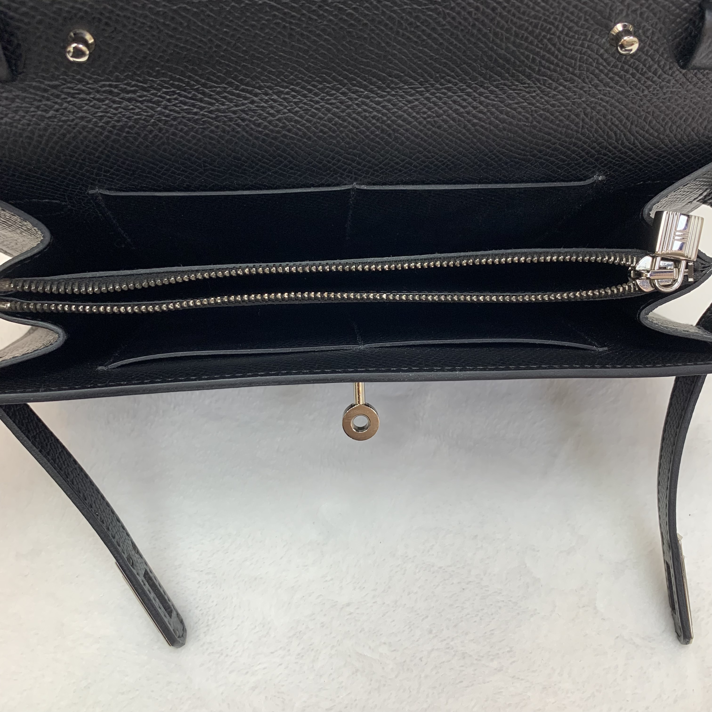 熱門配色Hermes Kelly to go 黑色銀扣 epsom皮