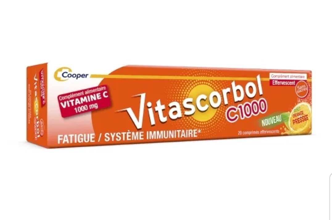 (wc)Vitascorbol維他命C1000mg鮮榨橙味水溶片20粒