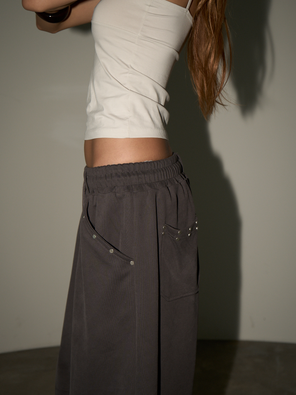 ⁠Studded Pocket Bermuda Pants