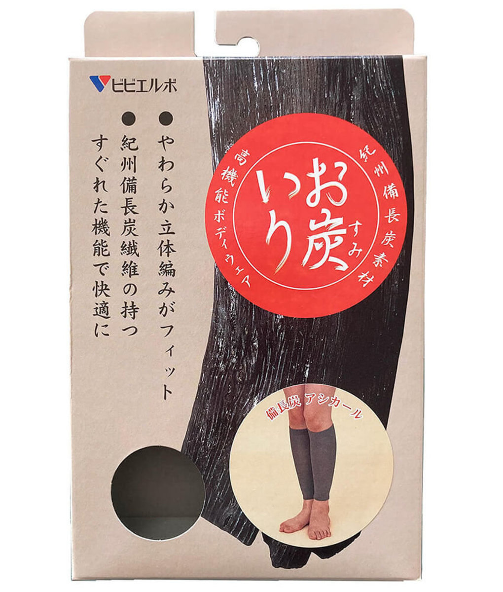 Hayashi Knit日本紀州備長炭壓力護小腿套(對)