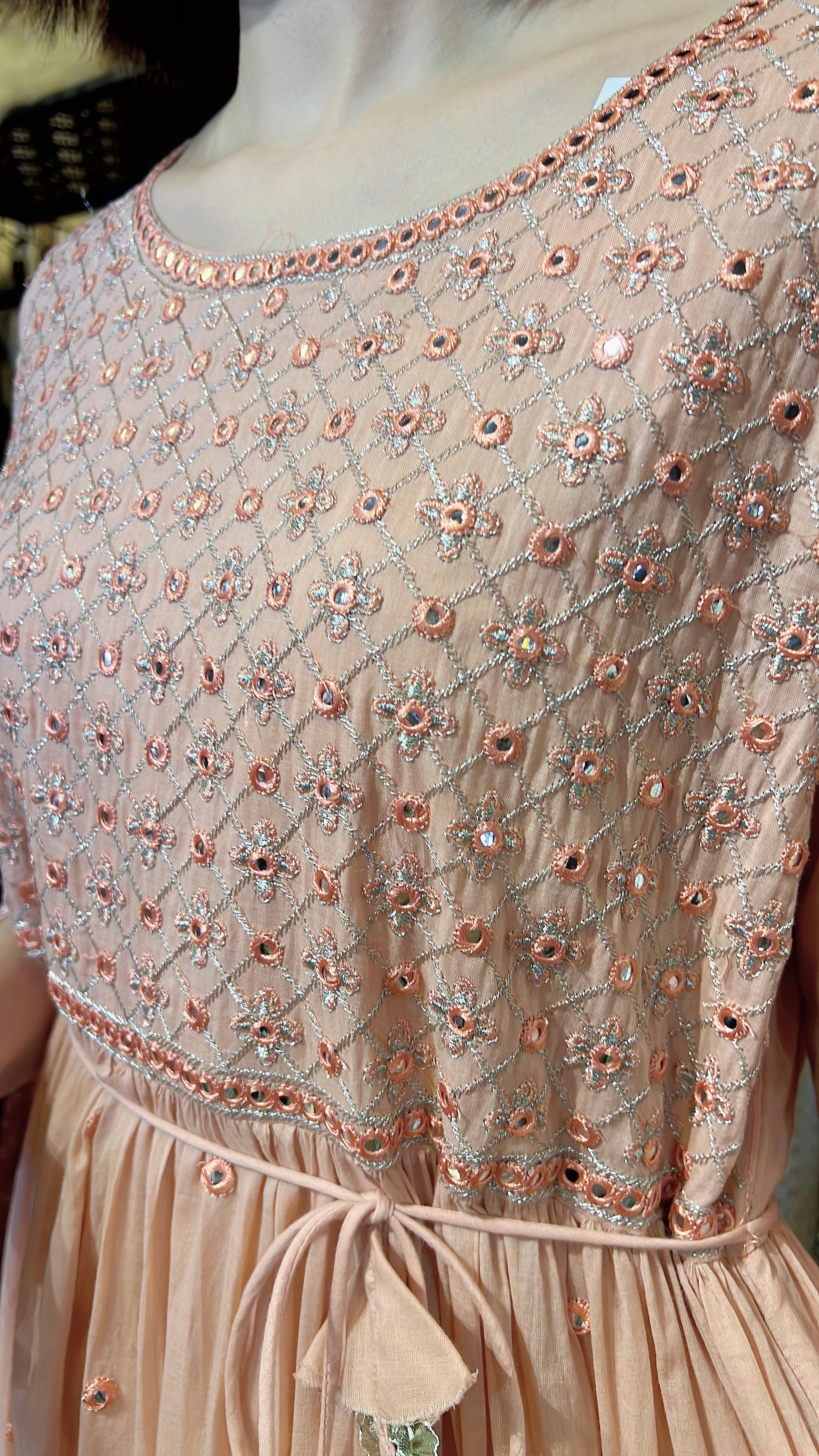 Baby Pink 4-leaf pattern Emb. 3-layer OP #1015