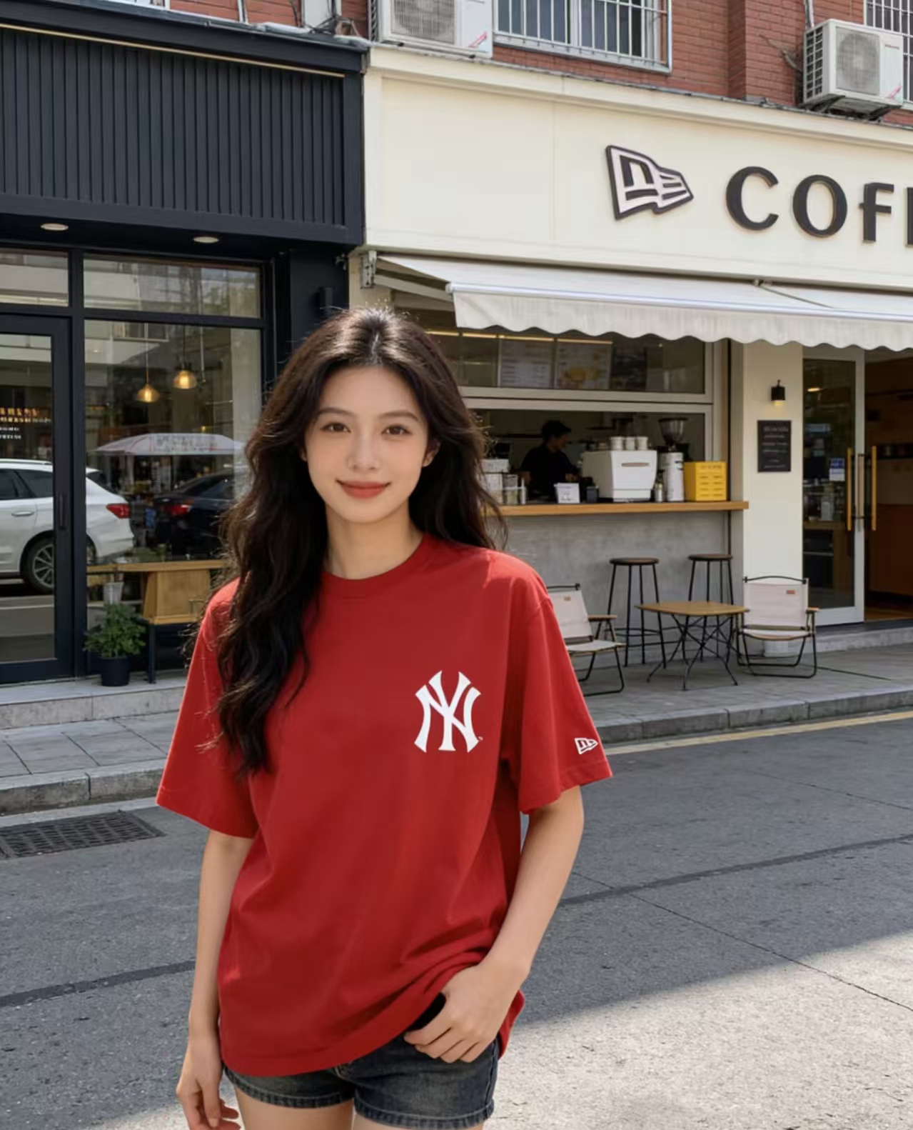 NEW ERA × NY 腰果花印花短袖Tee 