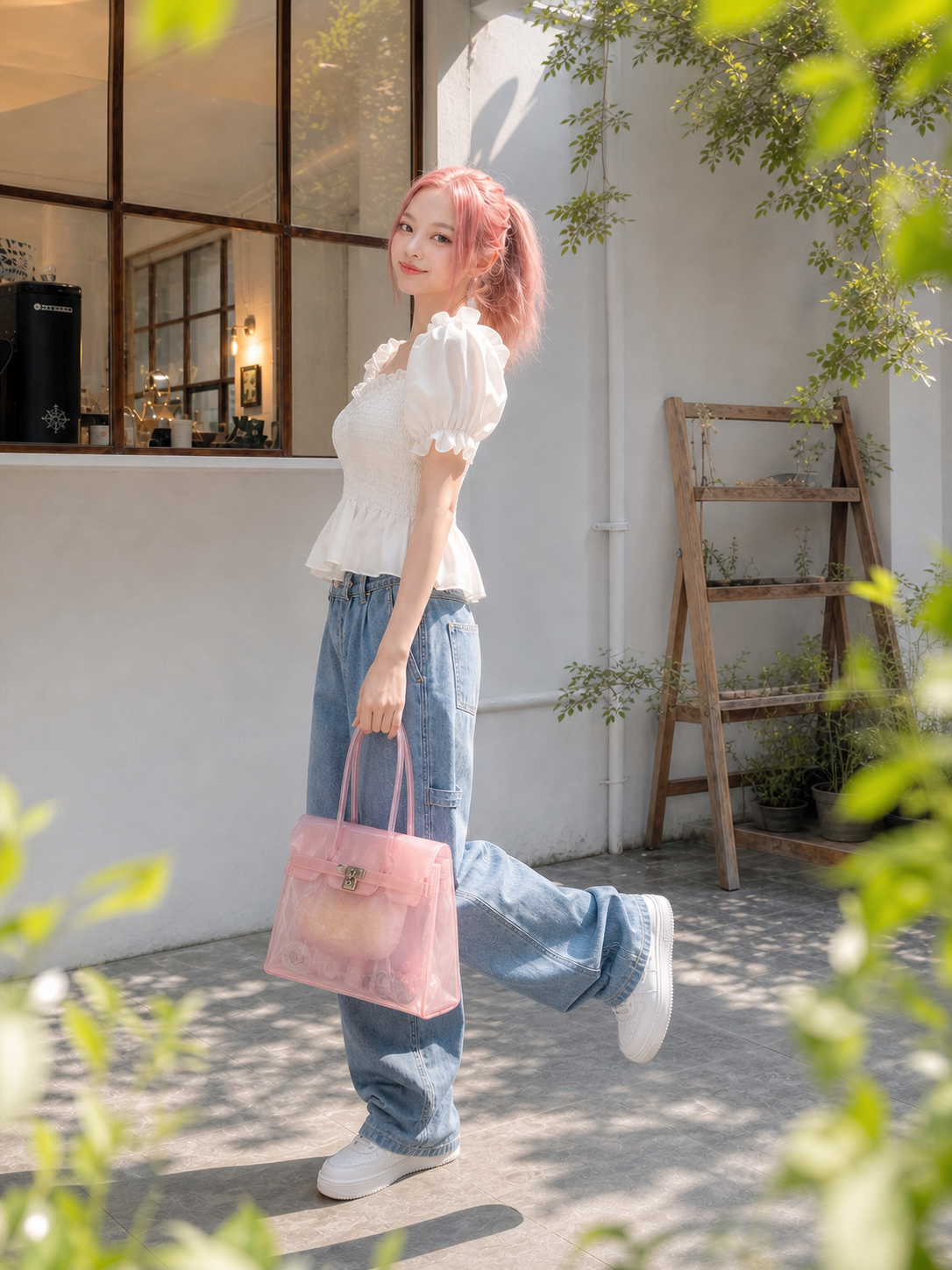 【APV Girliness Line】甜美日常法式優雅方領抓皺上衣 