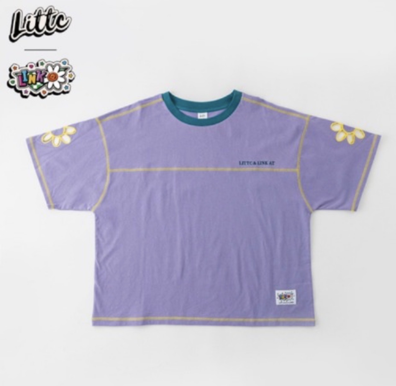 ▫️現貨▫️LittcX Link花花袖Tee