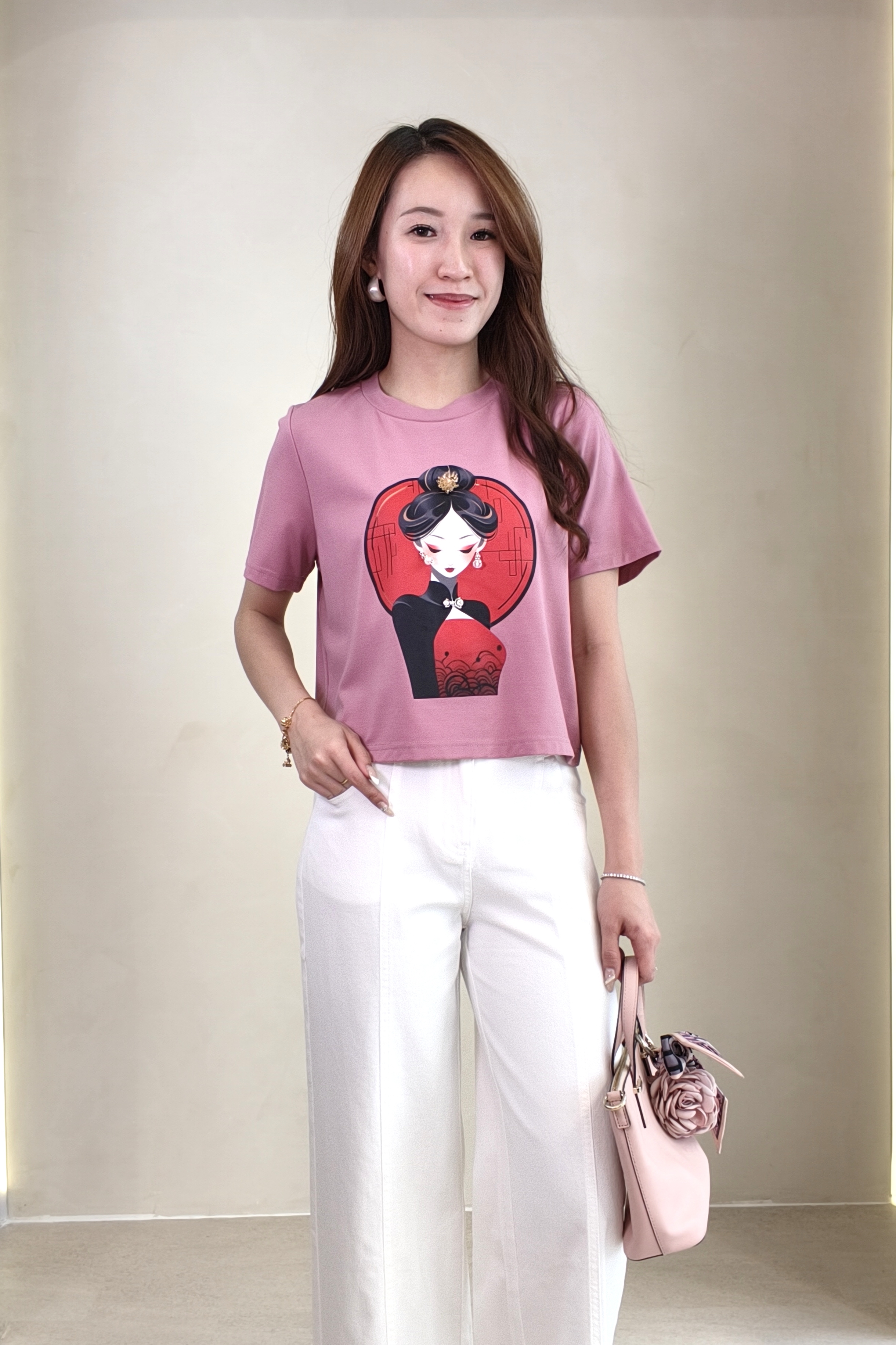 10141310 Oriental Muse Graphic Tee