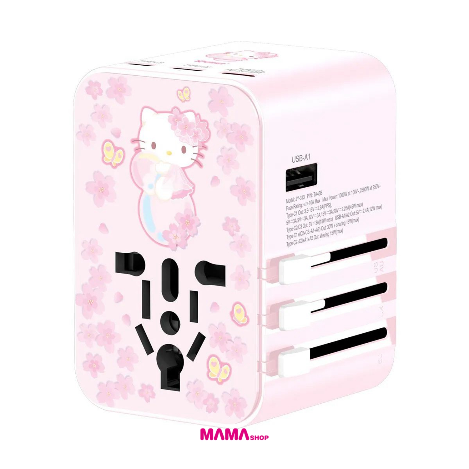 Sanrio Hello Kitty TA45B 45W 6輸出 PD3.0/PPS快充旅行充電器 (HK2)