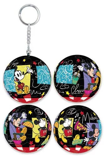 📦訂購 台灣代購 Disney 迪士尼 MICKEY MOUSE & FRIENDS 米奇與好朋友 24片球形鎖匙扣拼圖