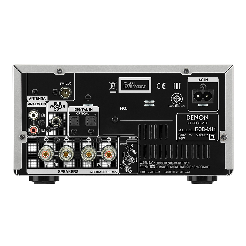 Denon D-M41 Mini HiFi System with CD, Bluetooth and FM Tuner