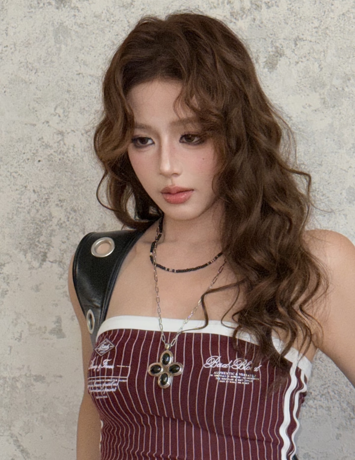 TP388纯欲印花抹胸