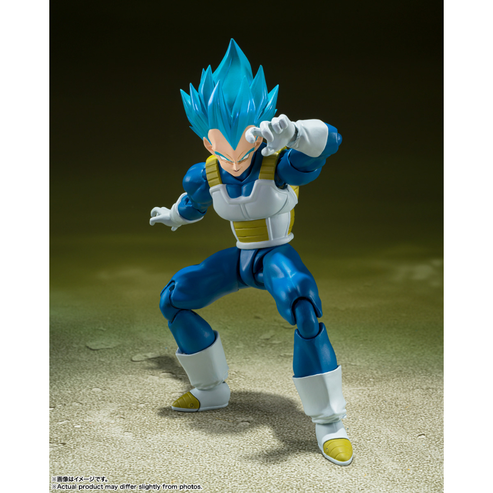 SHF Dragon Ball Super SSGSS Vegeta Unwavering Saiyan Pride