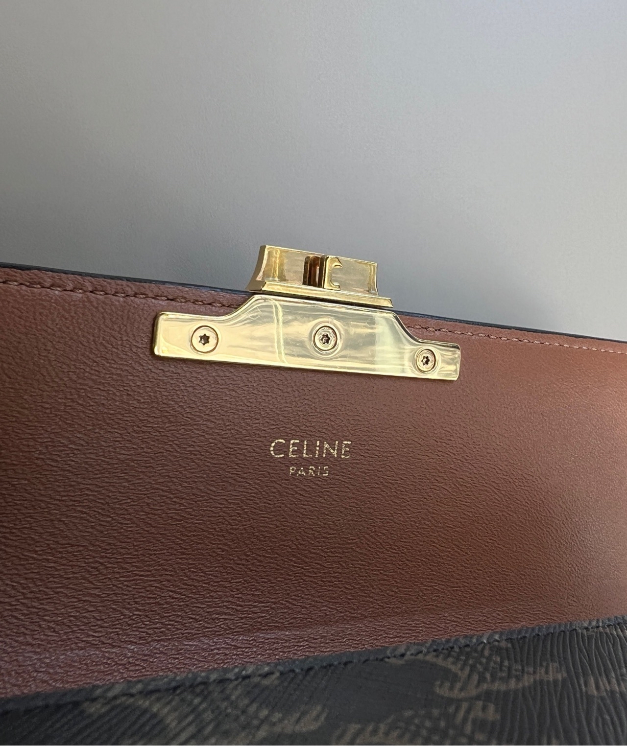 【預訂貨品】Celine凱旋門老花腋下包