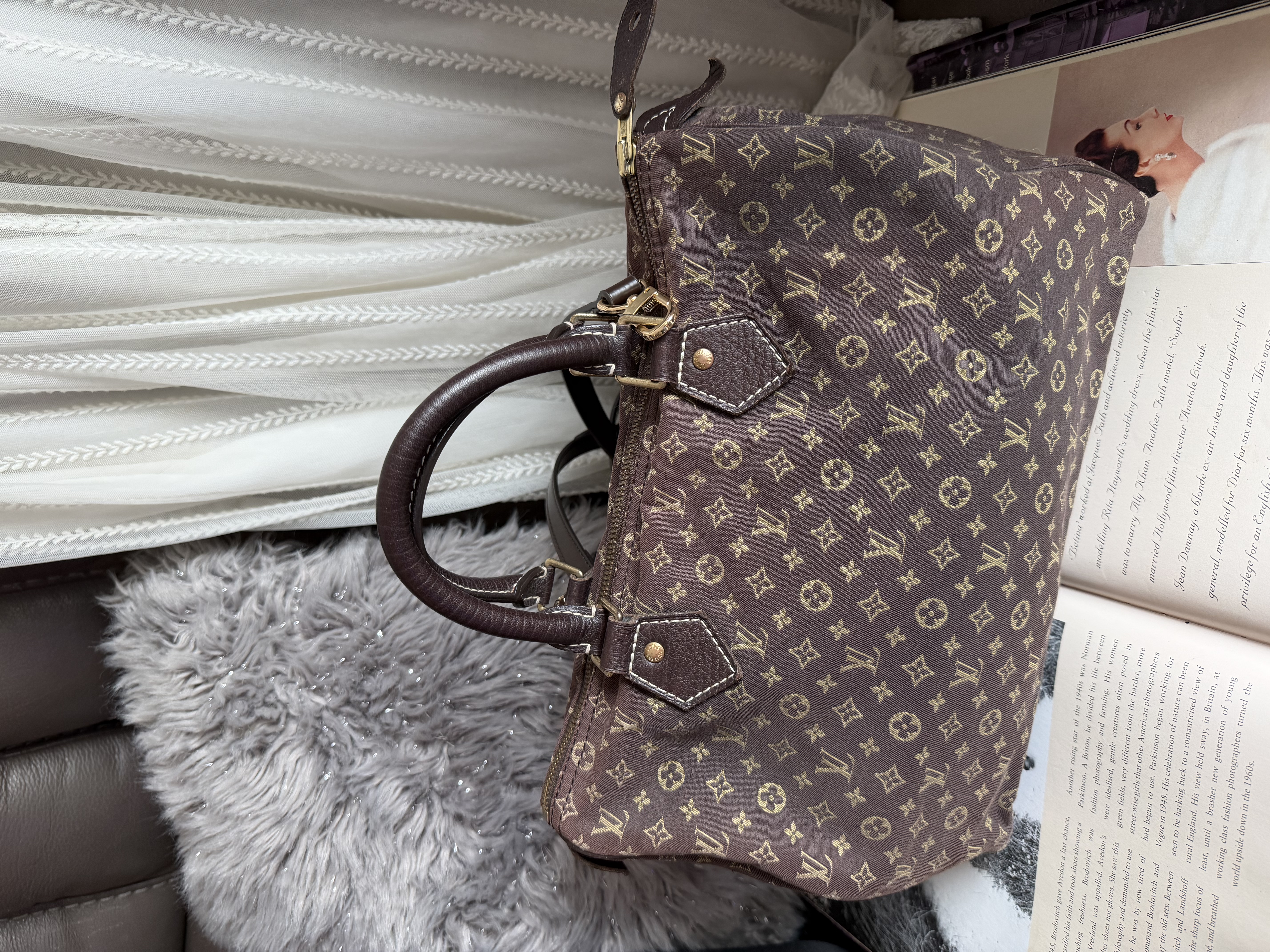 vintage louis vuitton speedy denim monogram bag