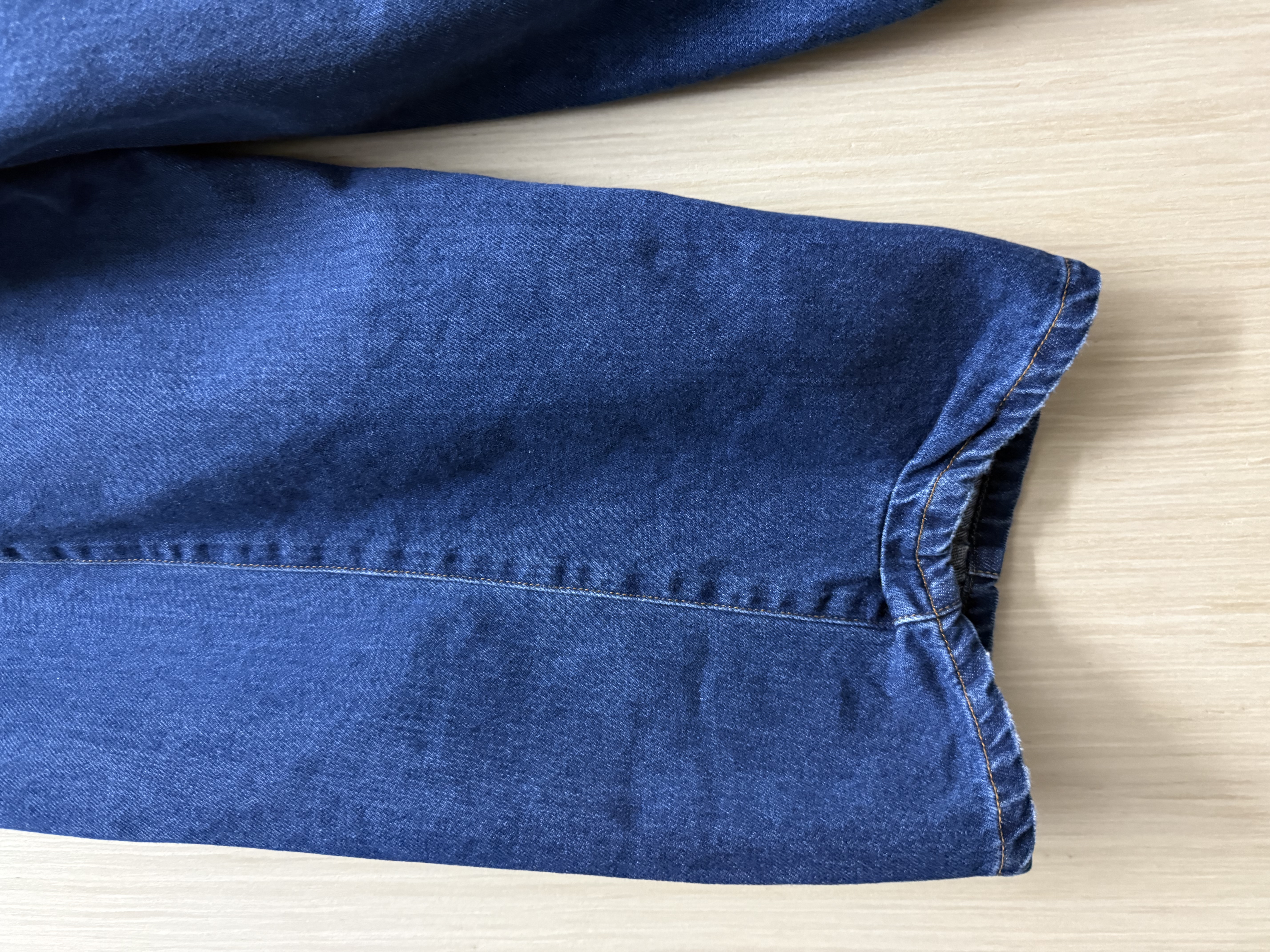 洗水軟布明線牛仔褲