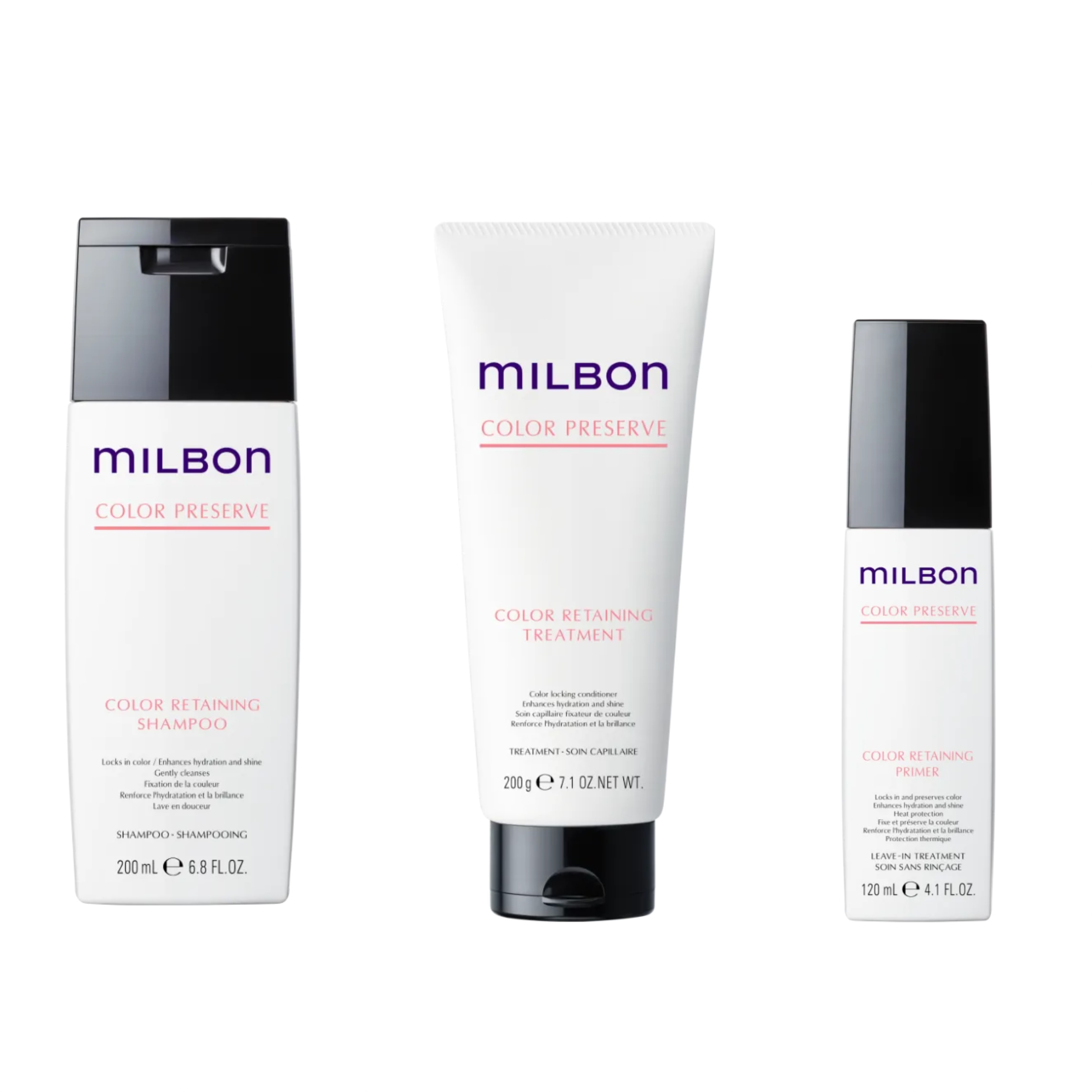 Milbon Color Preserve Color Retaining 染後鎖色 3件套裝