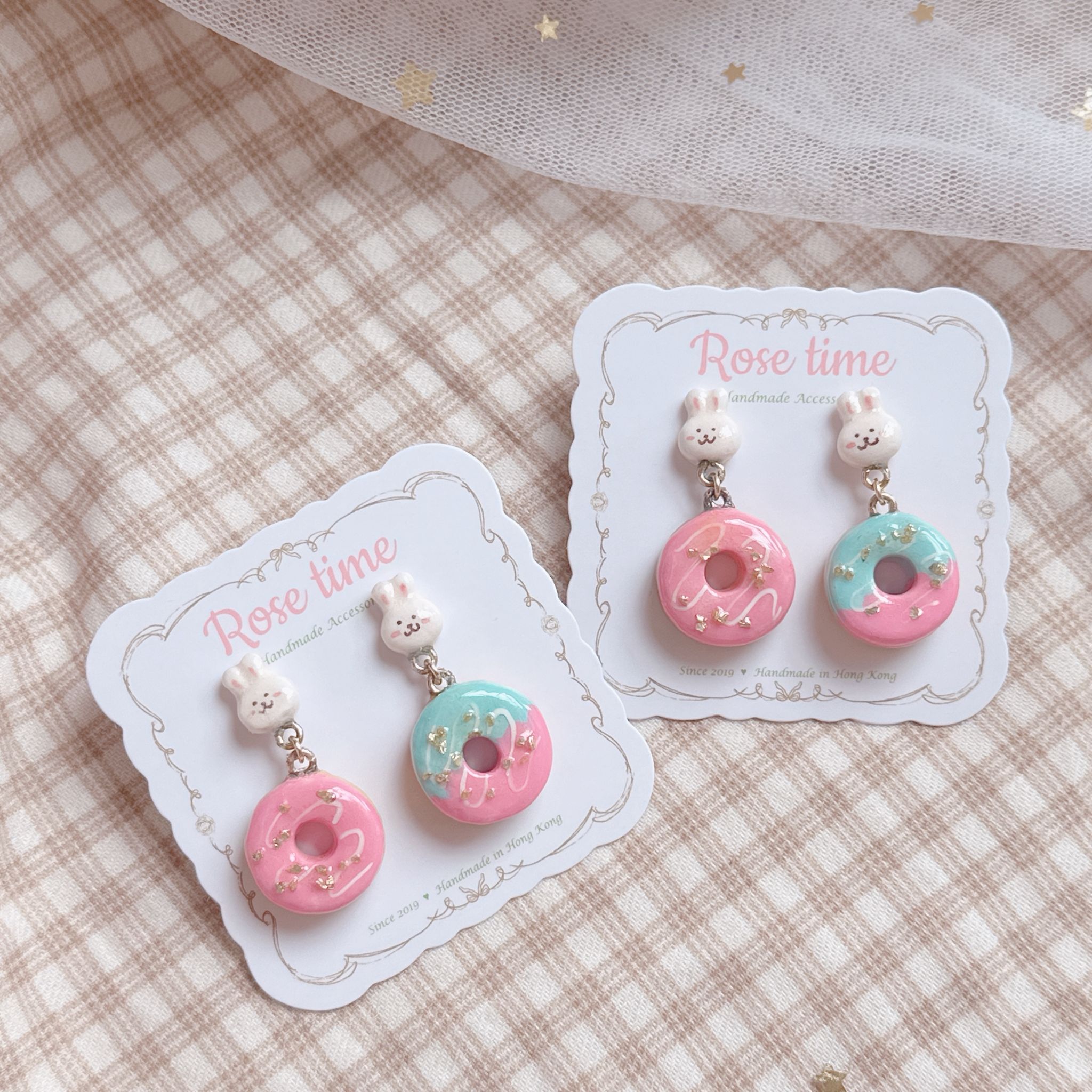 手繪兔仔金冬甩🍩 金箔粒粒