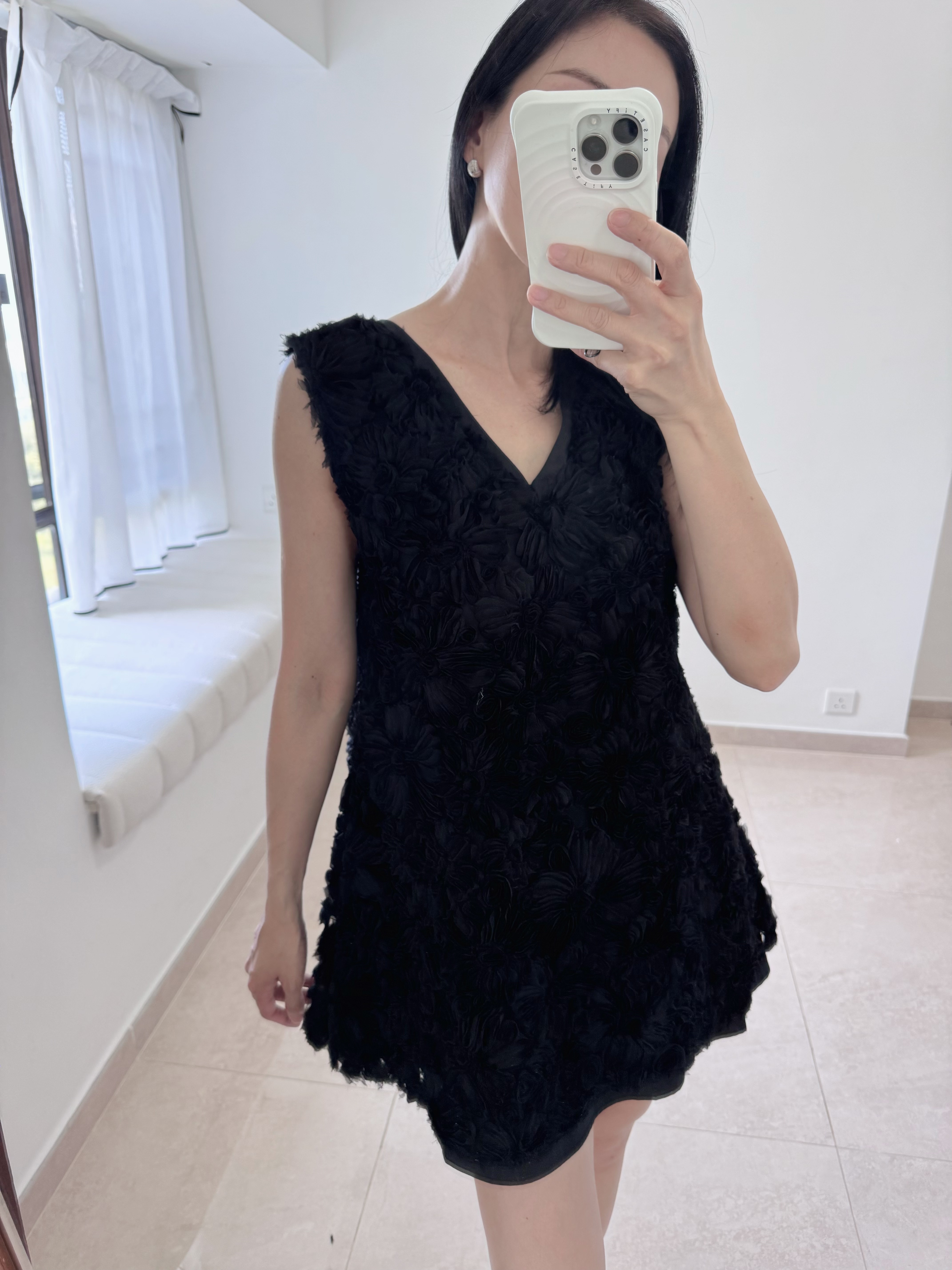 Elegant flower v-neck dress/top