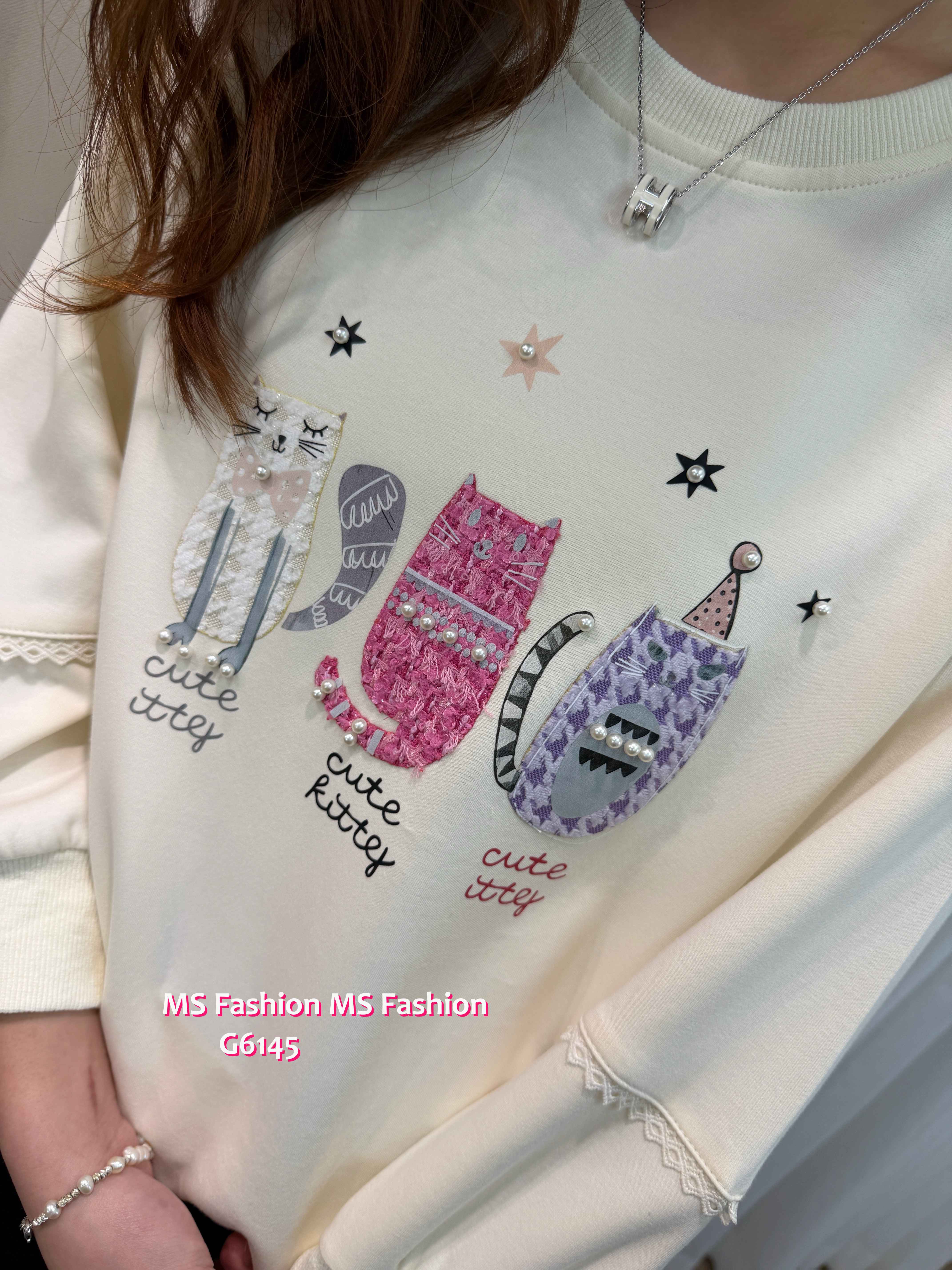 G6145 韓國🇰🇷可愛貓咪top