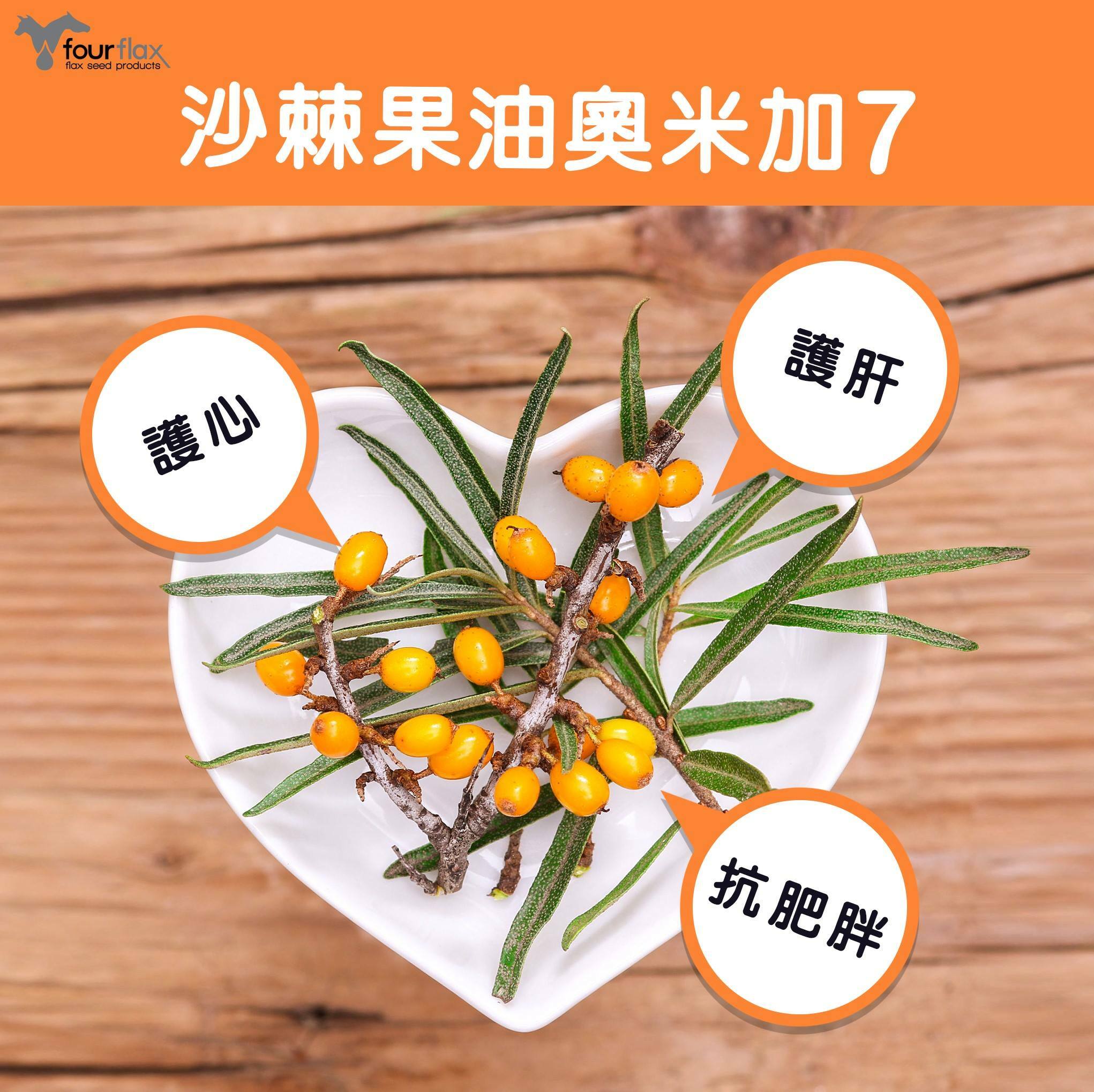 Fourflax｜紐西蘭金裝Omega UP 亞麻籽油＋沙棘植物果油 250ml (貓狗適用)