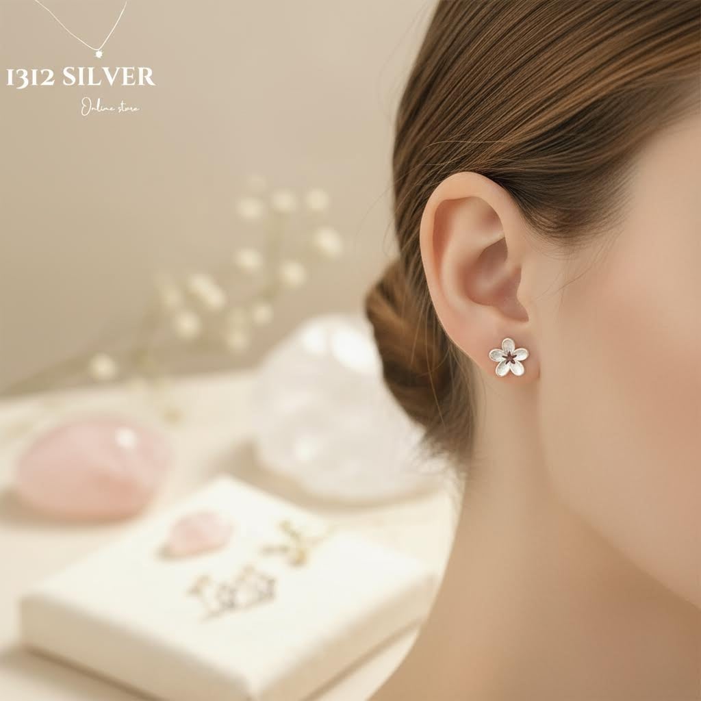 S925 - EE0337 Flower Earrings