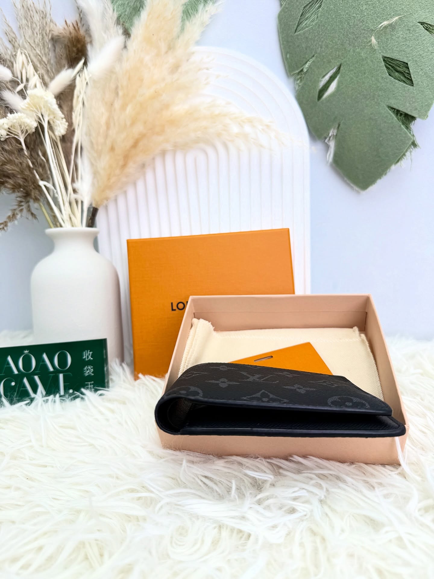 Lv🤍PRE OWNED 黑色老花 wallet 晶片款 有塵袋 有盒🖤