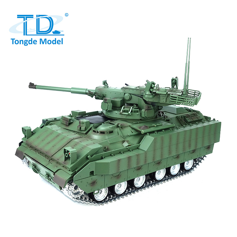 全新 通德 1:16 遙控 M 2128 布雷德利 105mm 火炮支援戰車 | 遙控坦克| 3.0版 | 金屬升級版本 | 紅外線對戰 | 伸縮炮管