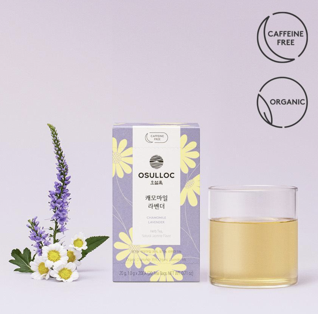 韓國濟州 Osulloc 無咖啡因草本茶系列｜薄荷茶 / 洋甘菊薰衣草茶 / 櫻桃博士茶 / 蜜桃洋甘菊茶