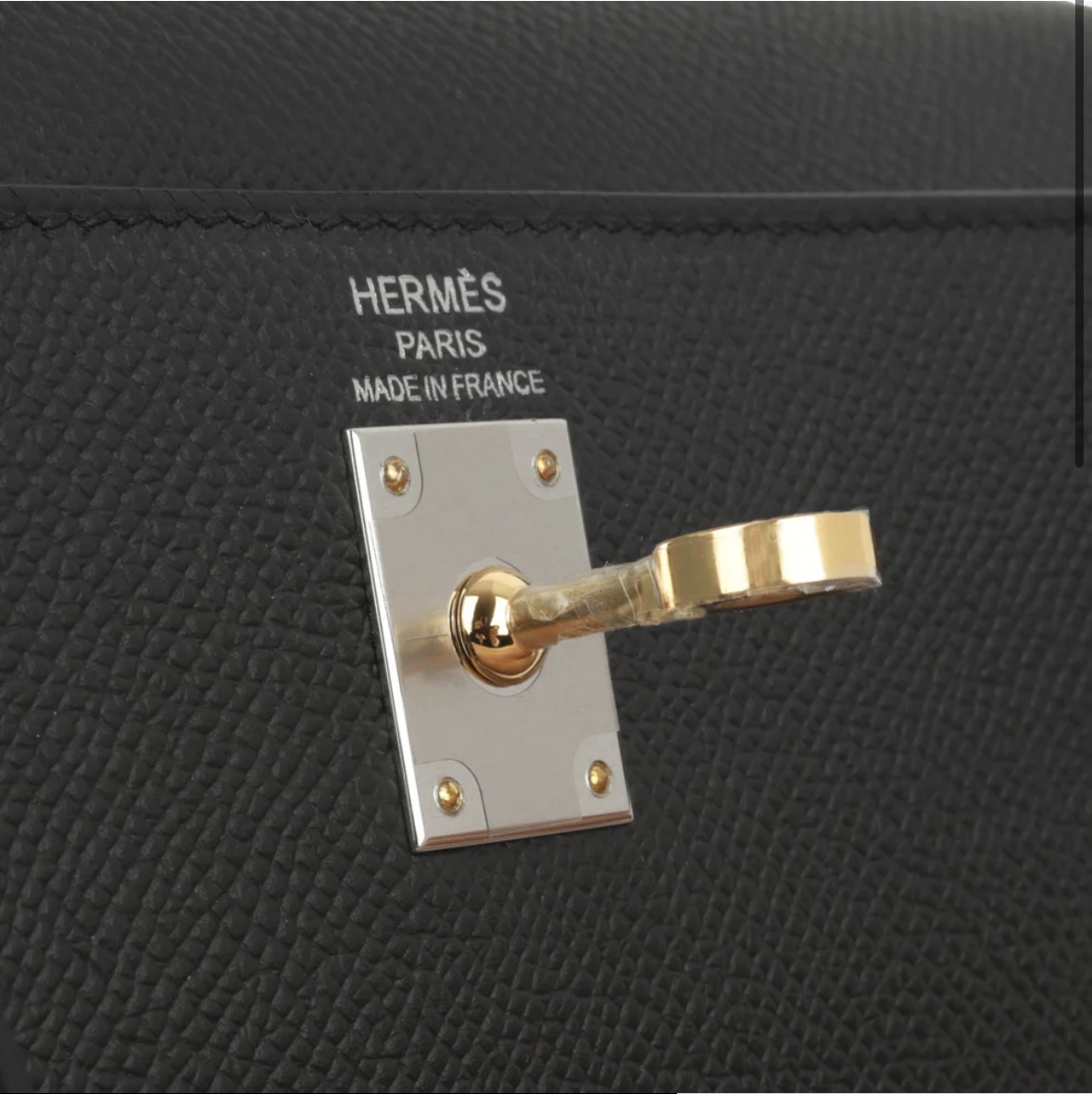 Hermes 全新🆕 Kelly 25 Noir黑色 Epsom皮 Electrum buckle金銀鴛鴦扣