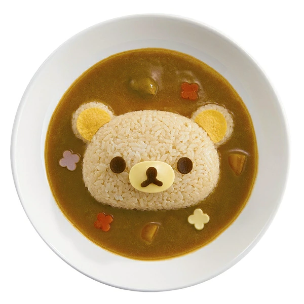 鬆弛熊 立體咖喱飯造型模具（日本製）