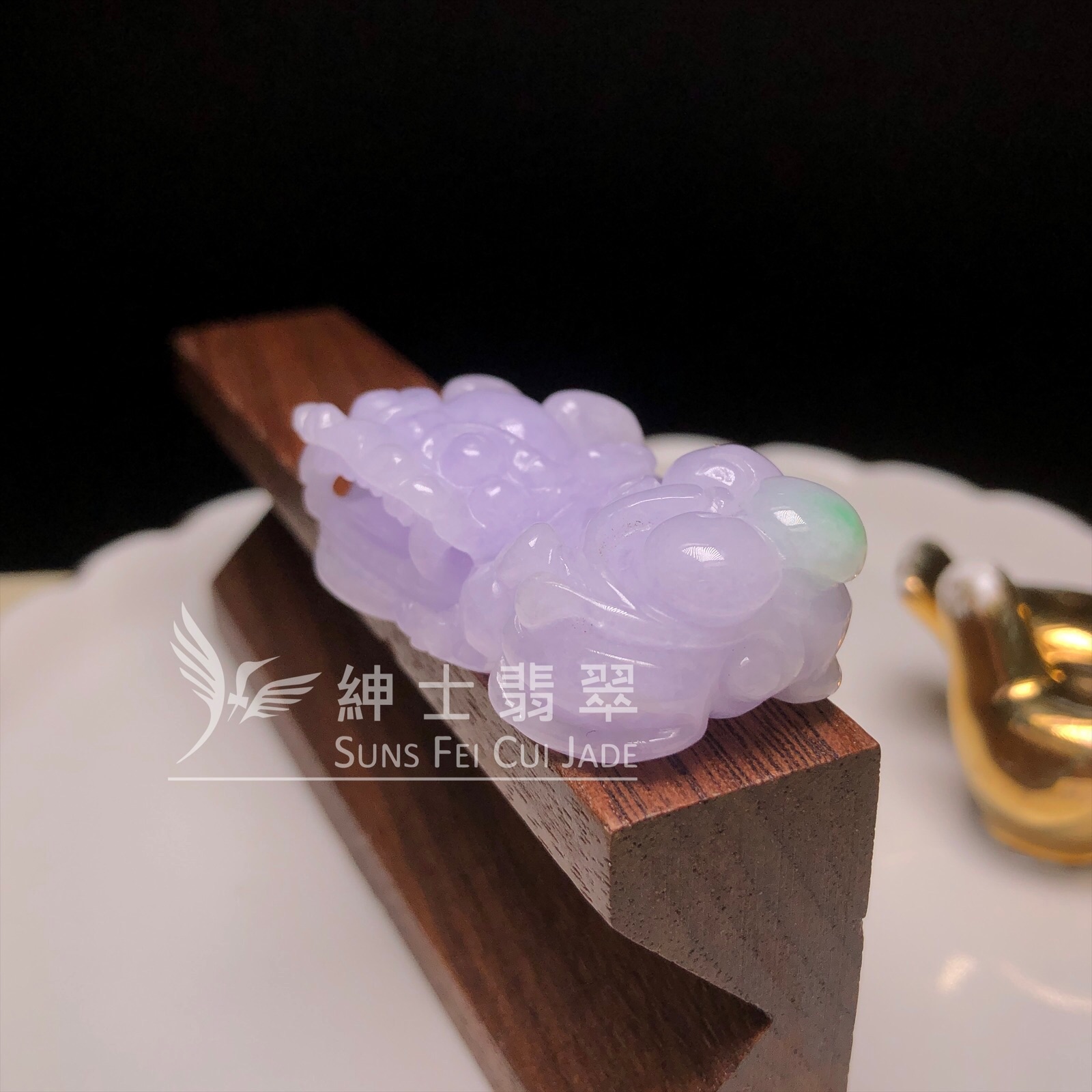 #B08761 紫羅蘭飄翠貔貅
