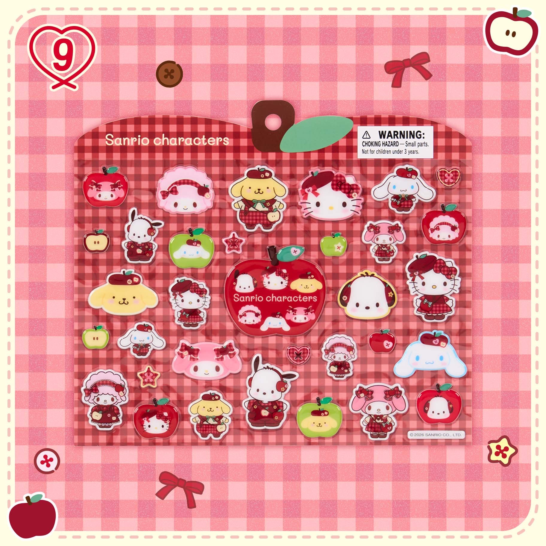日本直送日本版Sanrio 紅蘋果系列