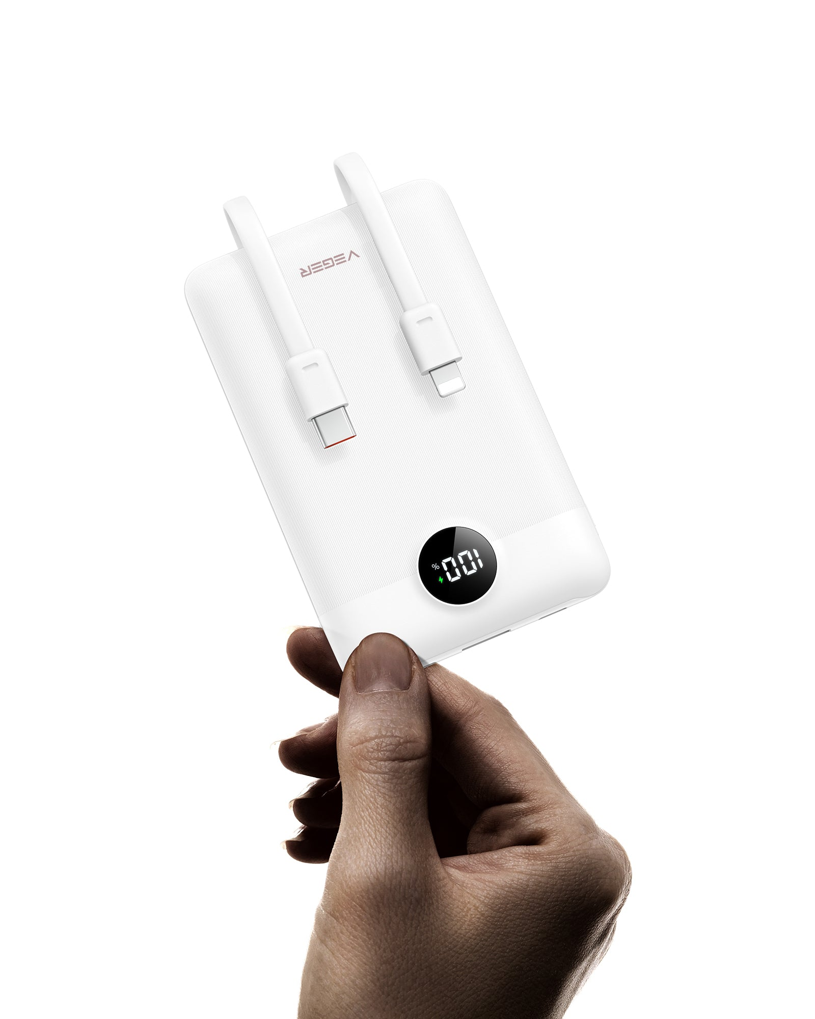 VEGER POWER C11 10000mAh 自帶PD充電線 可攜式移動電源 powerbank < Lightning + Type C >