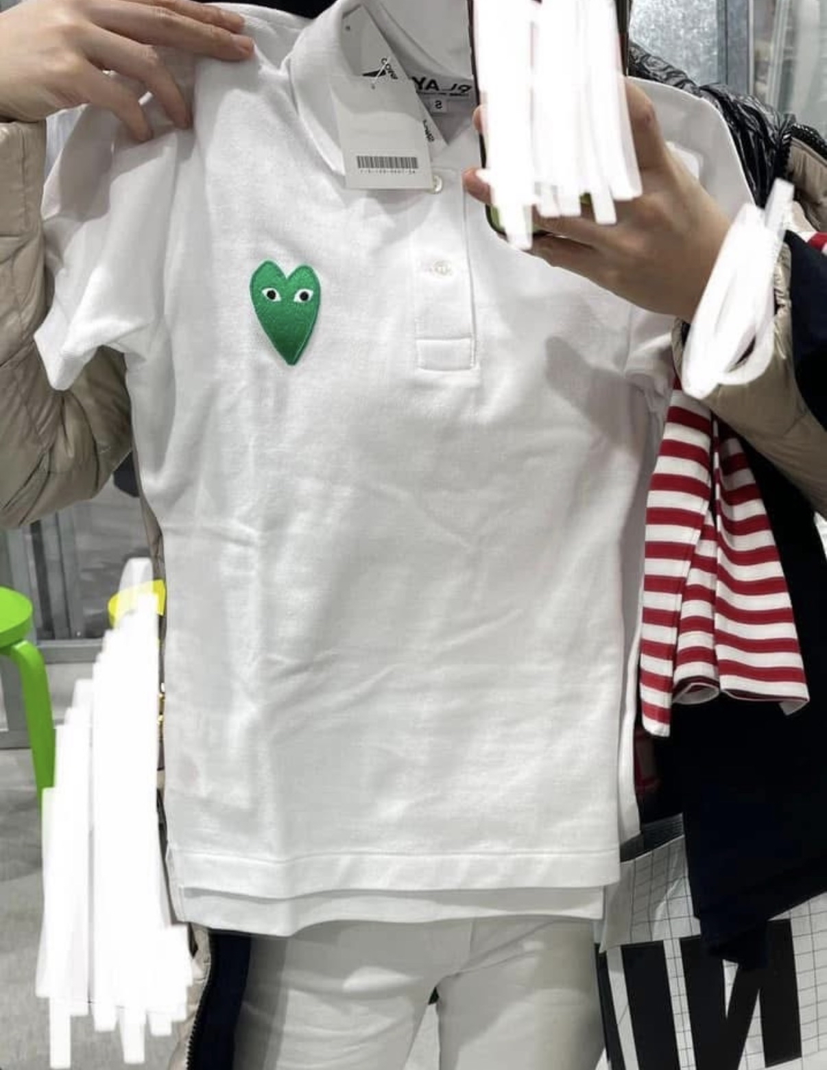 日本🇯🇵play 綠心心polo tee