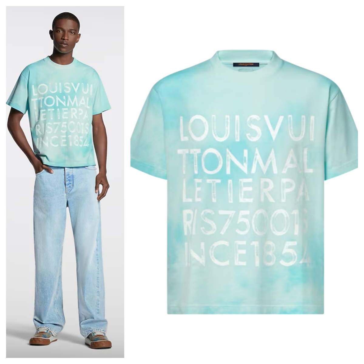 【頂級原單】LV Tie-Dye Printed 短袖Tee
