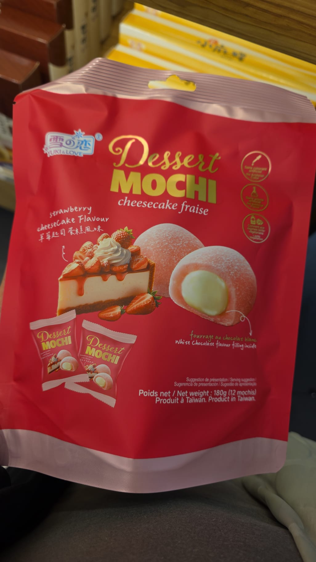 mochi cheesecake fraise