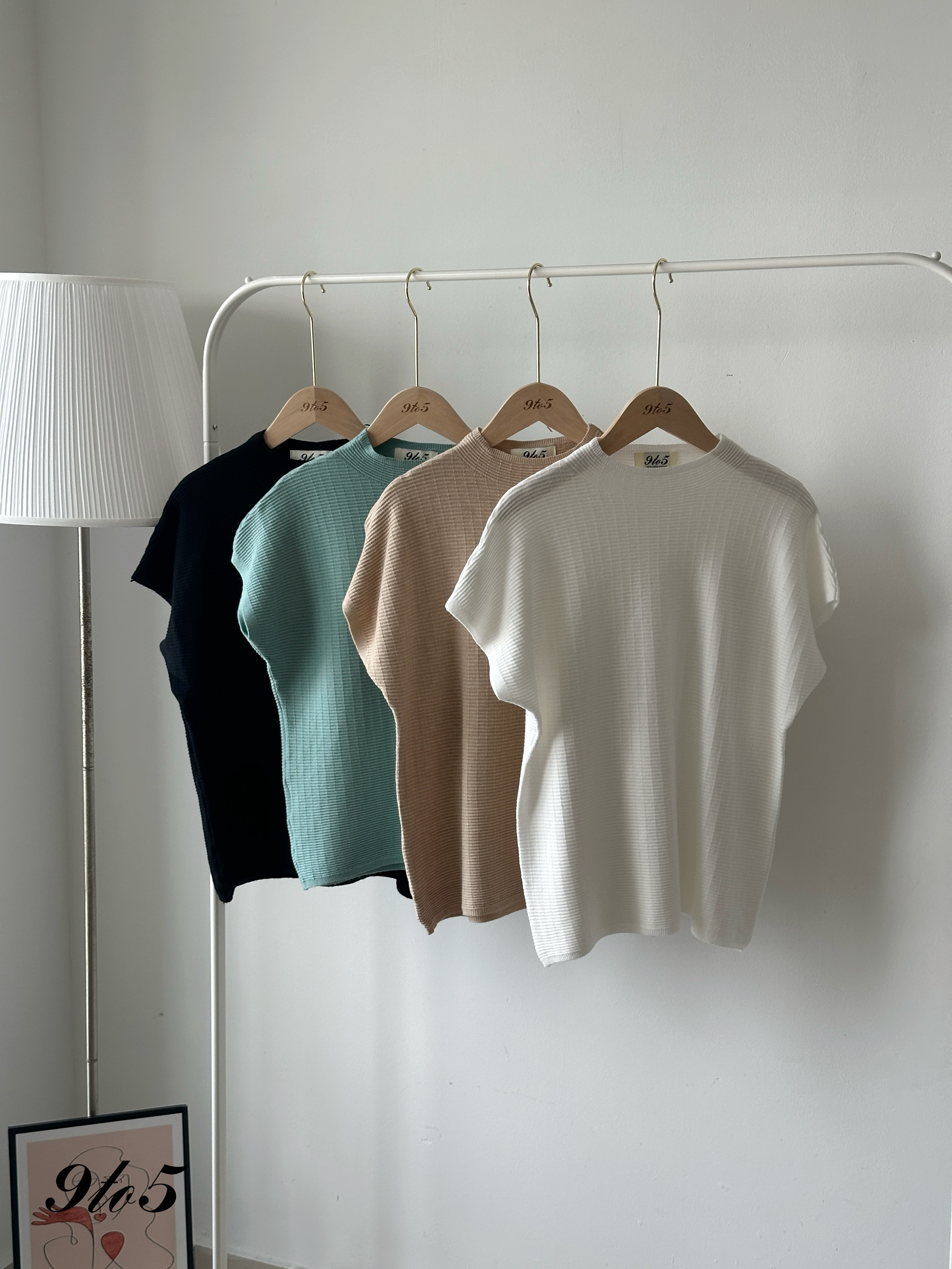 T4222 Mock Neck Knit Top - 4 Colors 
