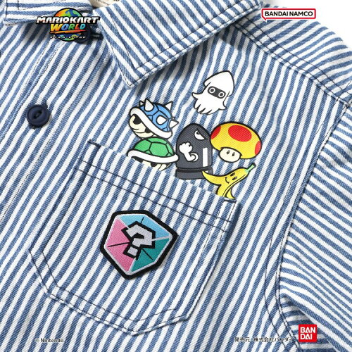 🆕【⭐訂購⭐】🌀 🇯🇵 日本直送🇯🇵 #MarioKart 刺繡貼布 短袖襯衫［2款選］🌀 [ELEA-0073][260607]
