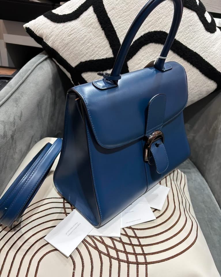 DELVAUX  Brillant MM 2 way bag 牛皮 100%Authentic ,95%new ✅Guarantee Certificate✅Mirror✅dust bag 