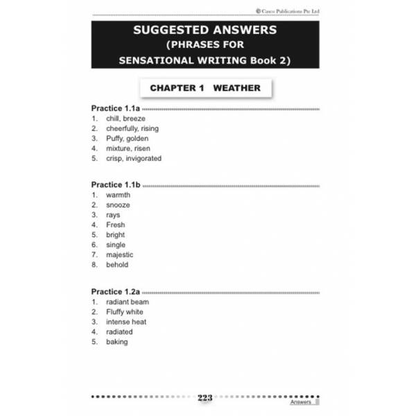 Phrases for Sensational Writing 2