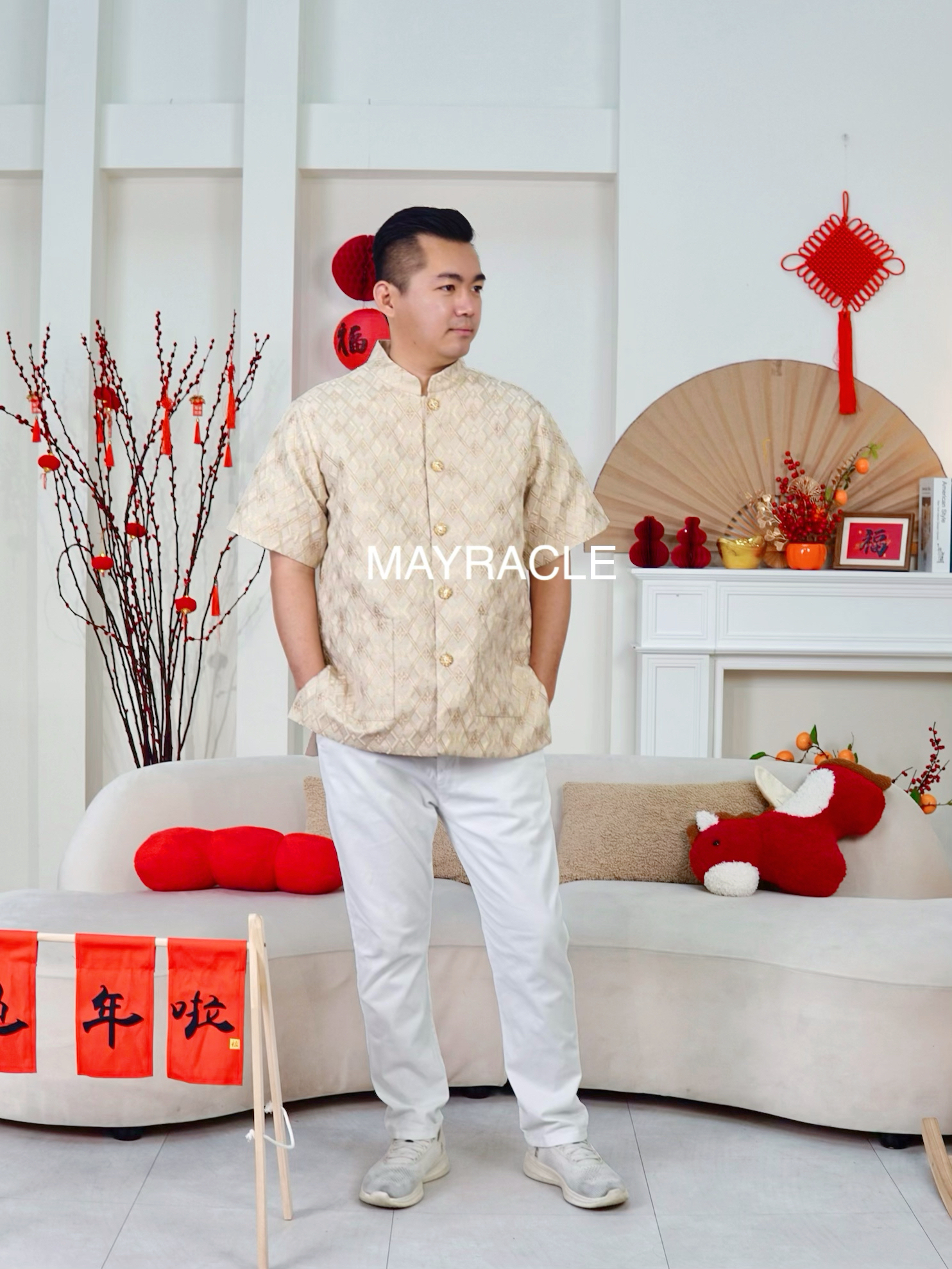 CNY 2027 Oversized Prosperity Men Shirt (Pre-order)