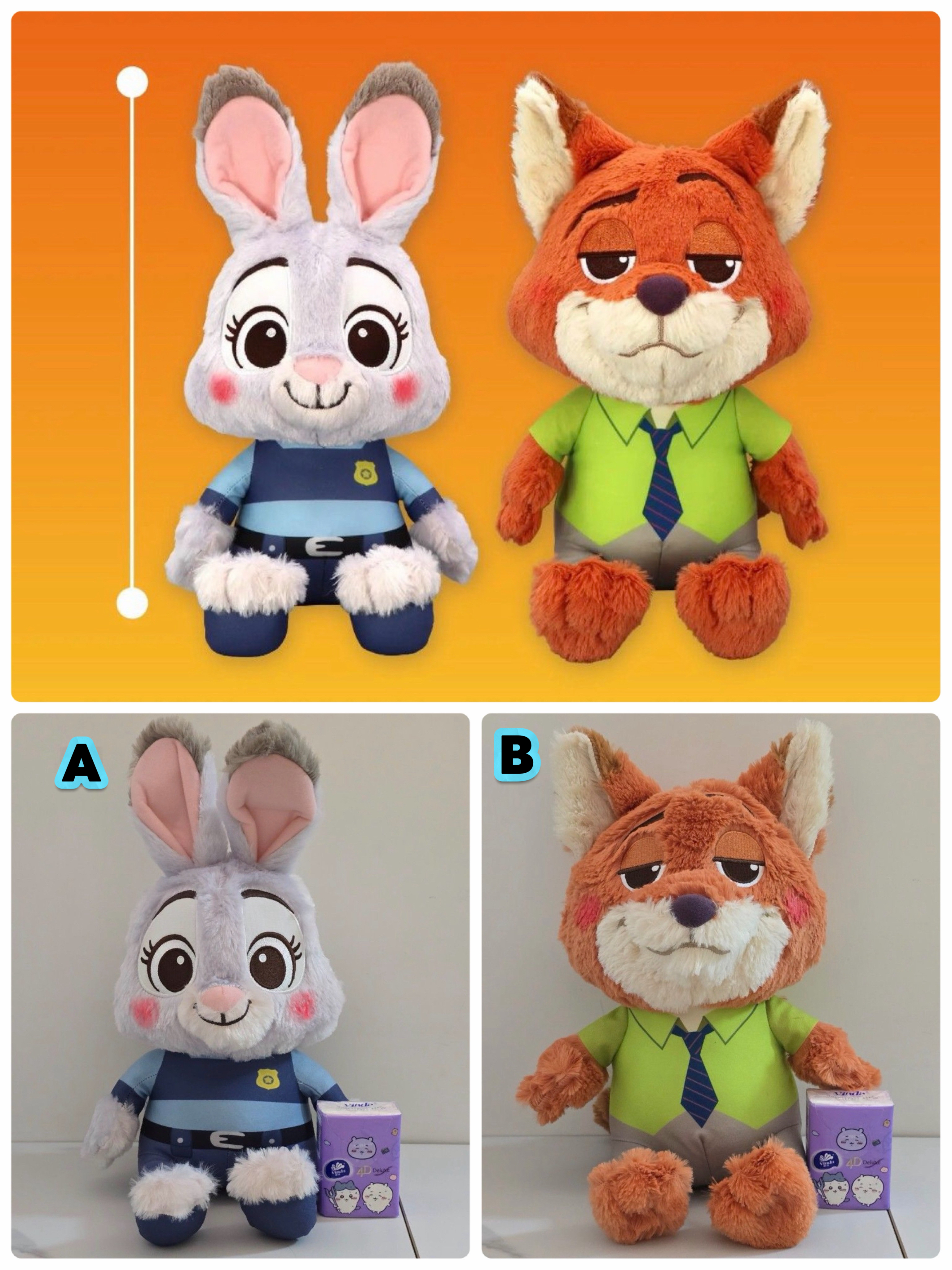 ☆現貨☆Disney迪士尼Zootopia 優獸大都會朱迪 阿力毛公仔