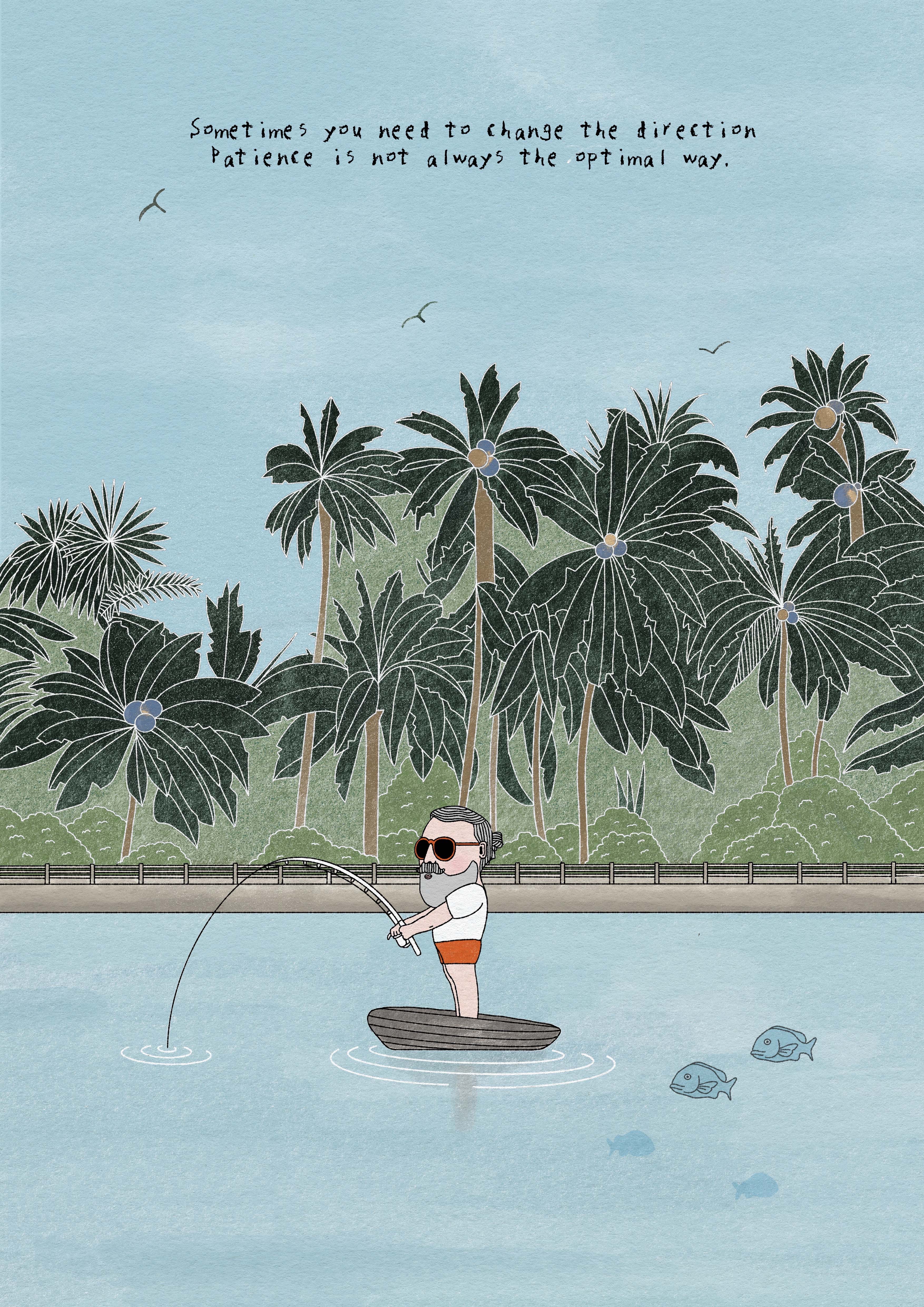 Malut Design - A4 ART PRINT Patience/Direction 方向