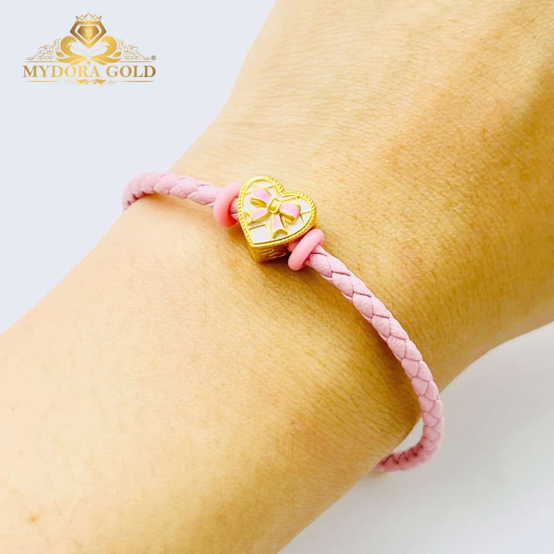 MYDORA Barbie Love Bundle Set | 916 Gold Bead + Adjustable Bracelet