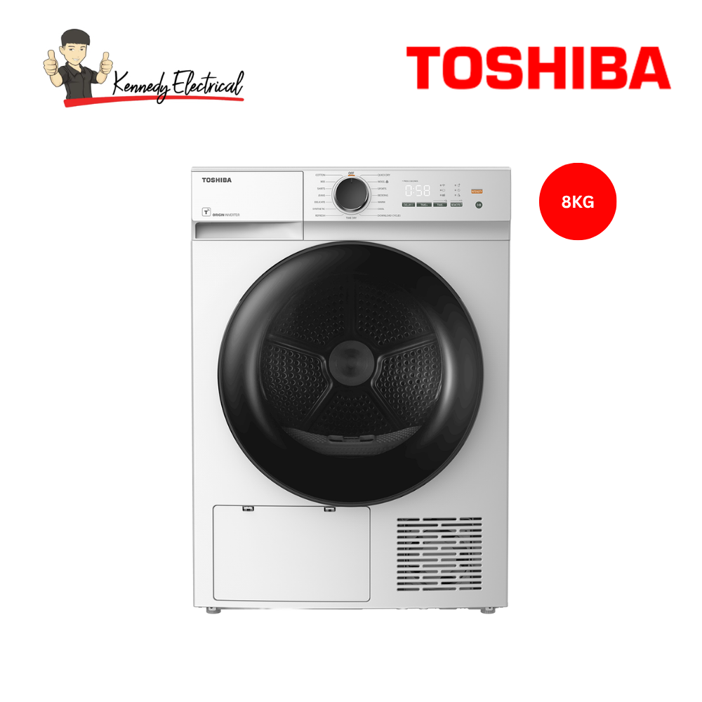 Toshiba 8.0 Kg T21 Heat Pump Dryer TD-E80BT21HWM(WW)