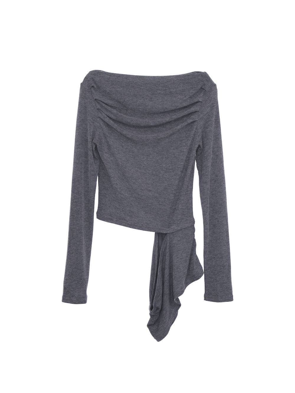 Cutout Off-Shoulder Ruched Top