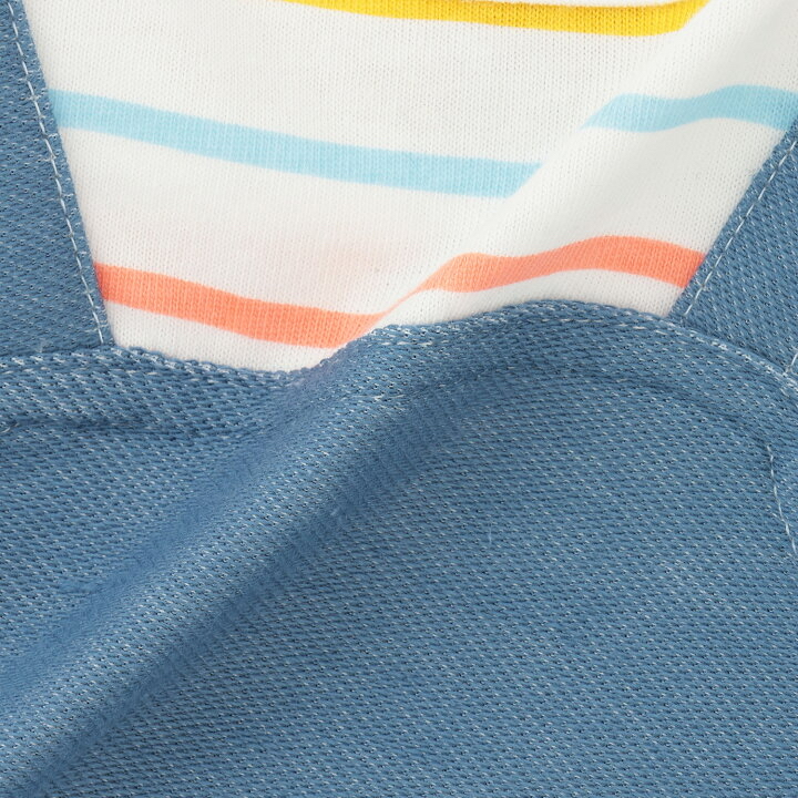 🇯🇵預訂 日本直送🇯🇵Petit Main x 好餓的毛毛蟲系列兩色刺繡條紋吊帶短袖連身服