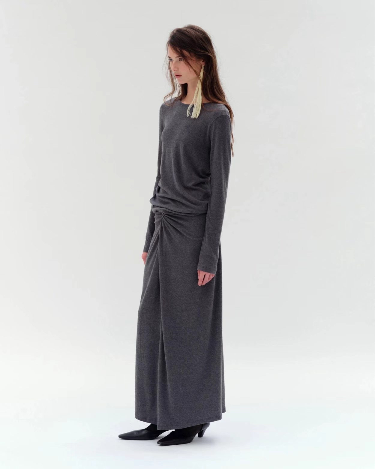 Elegant knot long skirt