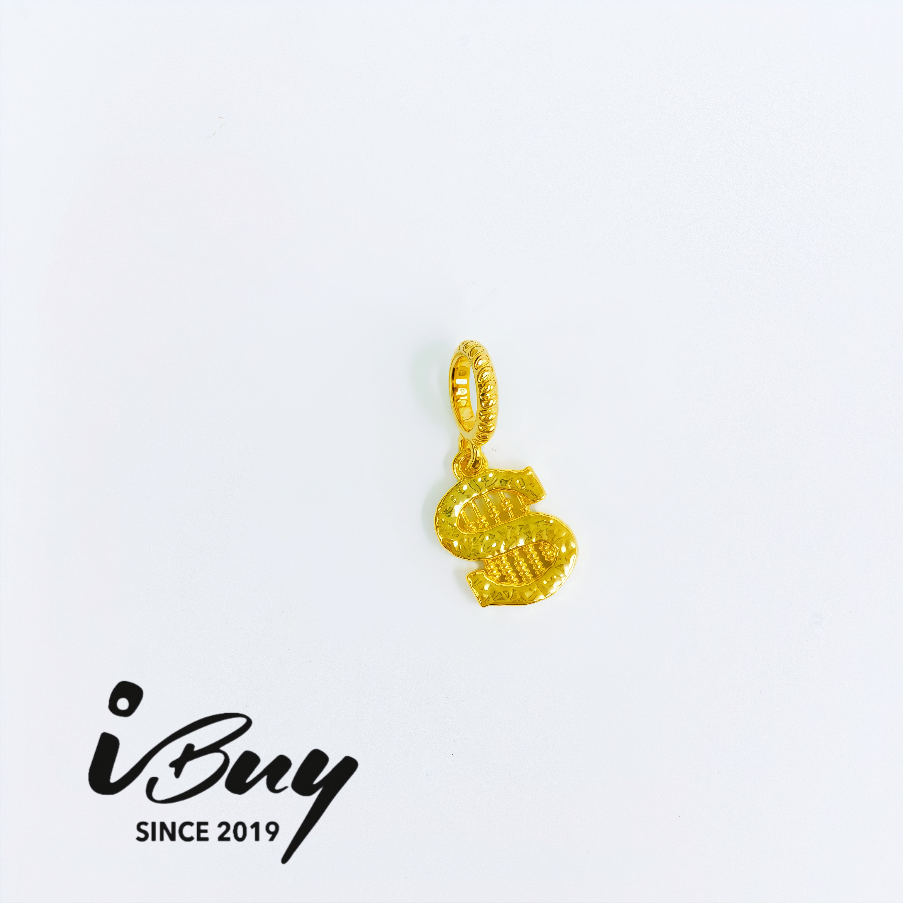 916 HARD GOLD $ ABACUS CHARM 916 硬金 $算盘串咀