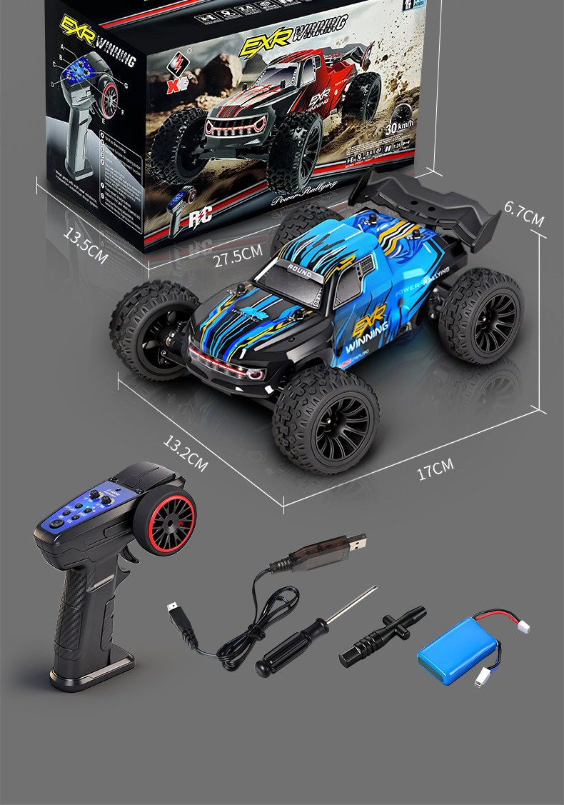 全新 偉力 WLtoys  1:24 244018 迷你有刷大腳車 |  2.4Ghz 遙控 | 後驅 | 無段變速