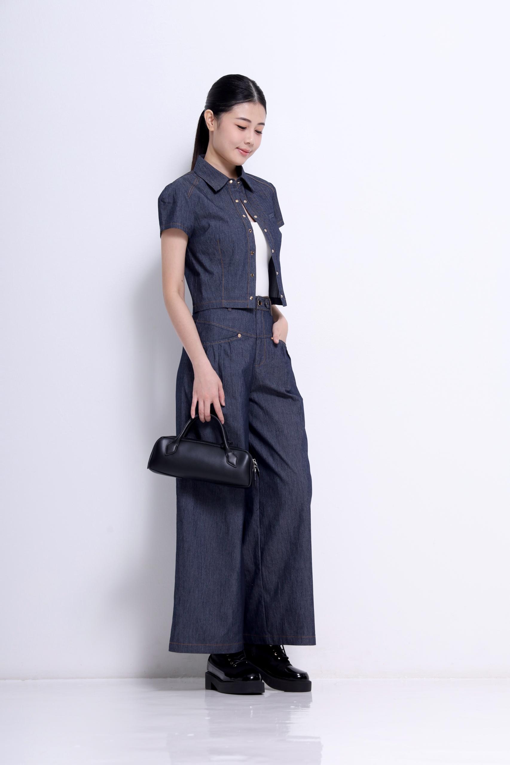 CB2709 + CP1641 Tailored Denim Co-Ord Set