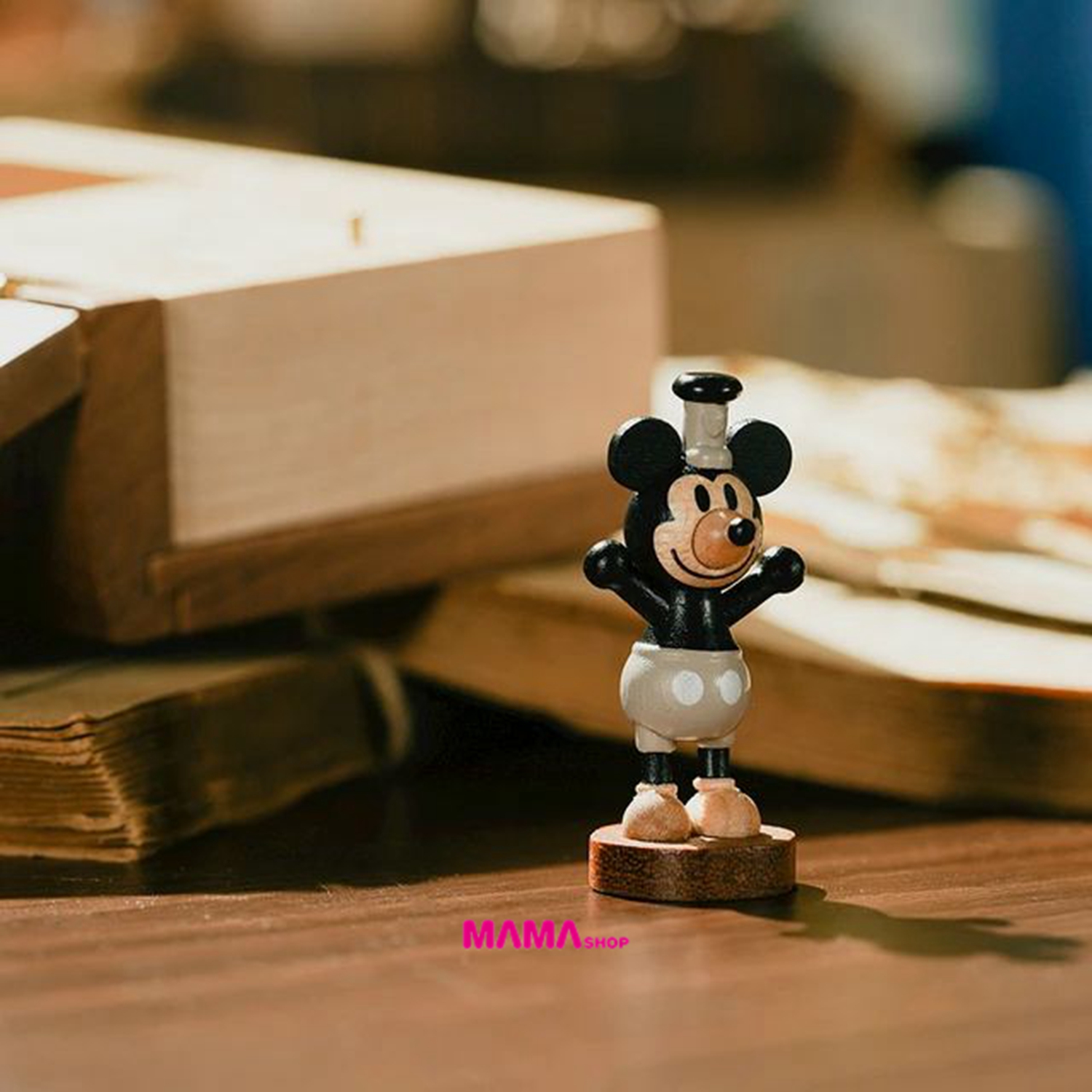 台灣直送迪士尼米奇典藏書造型音樂盒